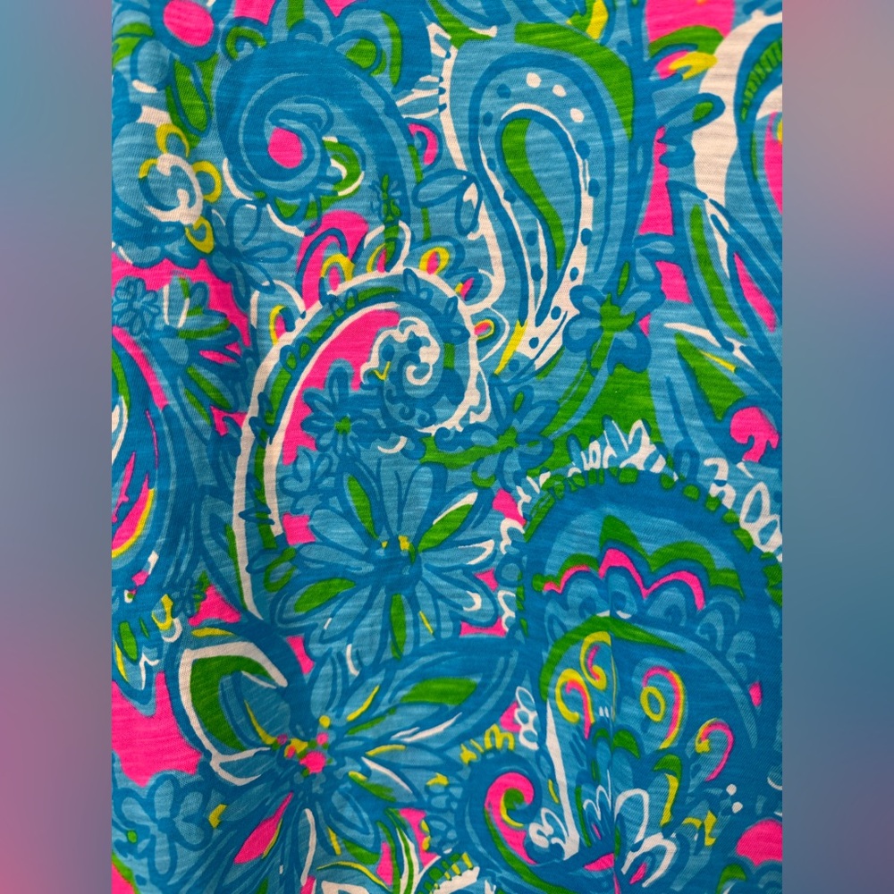 🌼Lilly Pulitzer Hey Gull Friend Etta V-neck Tee 100% Cotton 🌼 - Picture 4 of 6
